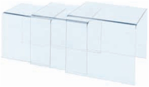 Immagine di Tavolini Quadrati grandi per vetrina-set 3 pezzi